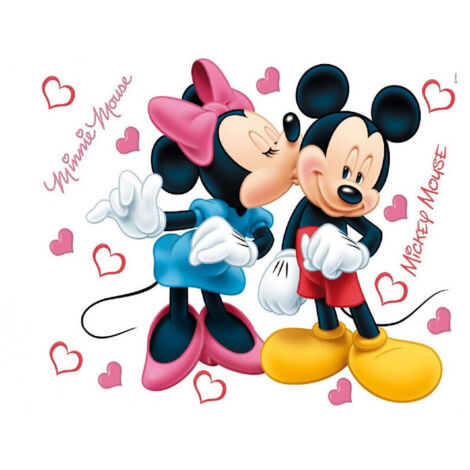 Stickers géant Mickey et Minnie Disney 42.5 x 65cm (1/4)