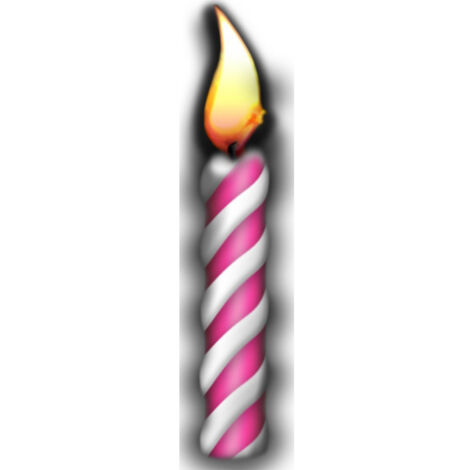 Figurine en carton Bougie d'anniversaire 190 cm (1/4)