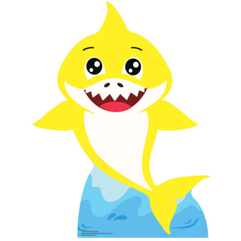Figurine en carton Baby Shark bébé jaune -Haut 93 cm (1/5)