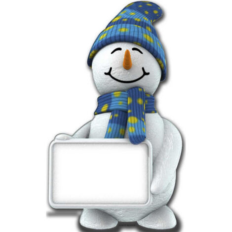 Figurine en carton Bonhomme de neige Noël 183 cm (1/4)