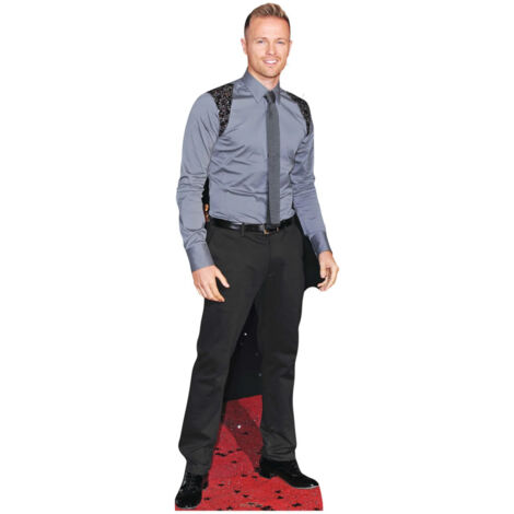 Figurine en carton Nicky Byrne chemise grise - acteur - hauteur 180 cm (1/4)