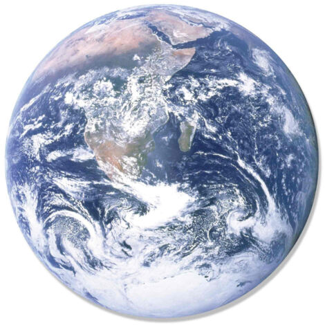 Blason mural en carton Planète Terre et Espace 66 cm (1/4)