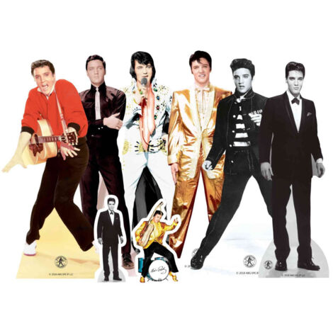 Figurines en carton de table Elvis Presley pour anniversaire 29 cm (1/4)