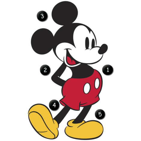 Sticker Géant Mickey Mouse Disney 101 cm (1/3)