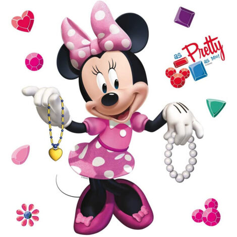 Minis Stickers Disney - Minnie Mouse - Modèle Pretty - 30 CM x 30 CM (1/5)