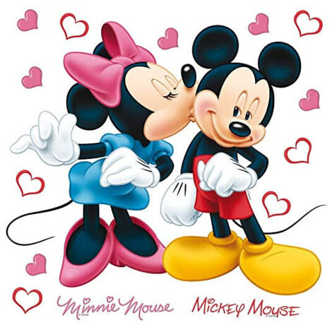 Minis Stickers Disney - Mickey et Minnie Mouse - 30 CM x 30 CM