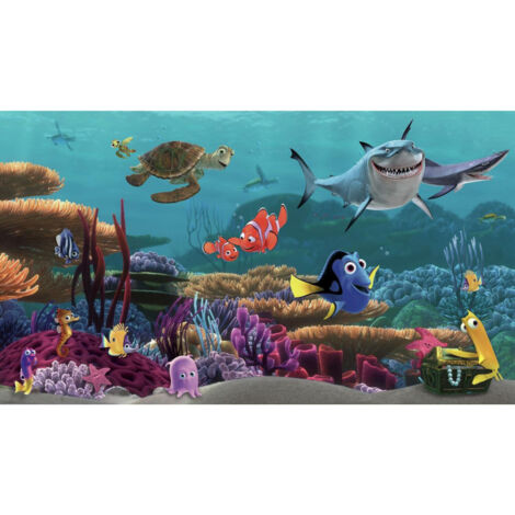 Papier Peint Panoramique Encollé Le monde de Nemo de Disney - 320 cm x 182,88 cm (1/4)