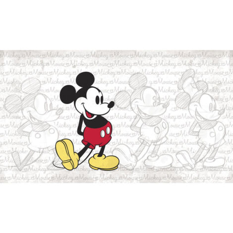 Papier peint Panoramique Encollé Mickey Classic Disney 320X182 CM (1/5)