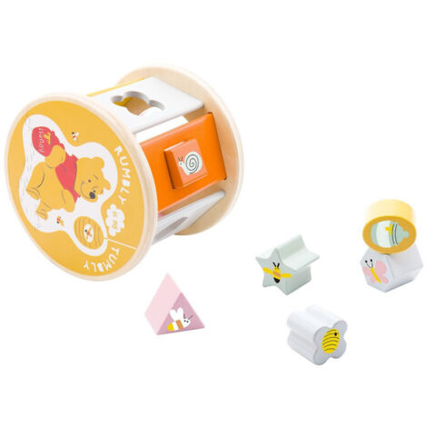 Disney Winnie L'Ourson roue des formes en bois Multicolore - 16x16x13.5 cm (1/4)