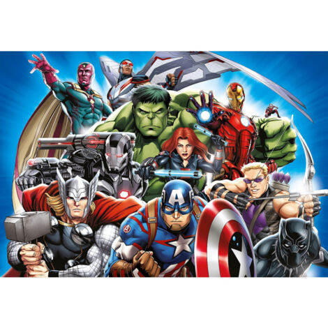 Poster intissé - Disney Marvel -les avengers -10 personnages - 155 cm x 110 cm (1/3)