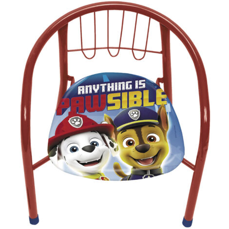 Chaise en métal 35.5x30x33.5cm - Pat Patrouille (1/4)