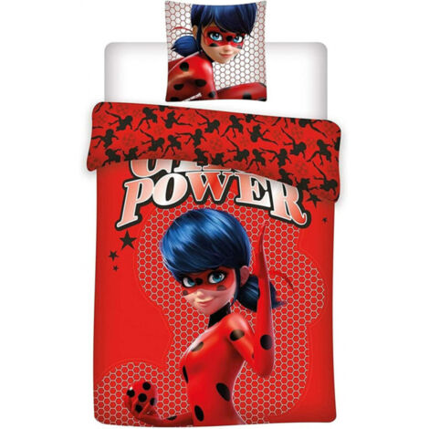 Parure de lit simple- Miraculous - Marinette - girl power - 140 cm x 200 cm (1/3)