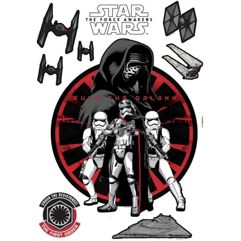 Stickers Décoration Murale Star Wars Organisation du Premier Ordre (1/3)