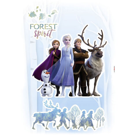 Stickers muraux géant La Reine des Neiges Disney Frozen Spirit Esprit Glacé 50 x 70 cm (1/2)