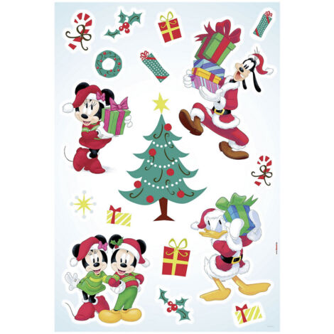Stickers Muraux Mickey Mouse -Mickey Christmas Presents- Cadeaux de Noël Disney (1/2)