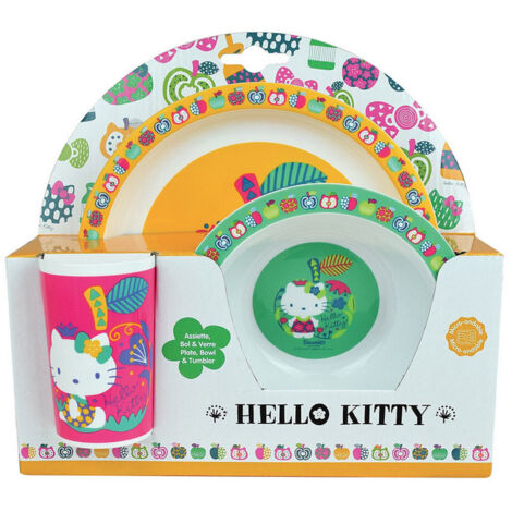 DISNEY CARS - Lot vaisselle pour enfant avec 1 verre, 1 assiette creuse