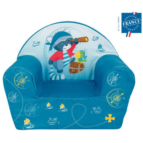 Fauteuil club John Le Raton pirate bleu (1/3)