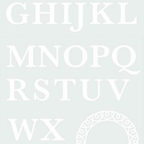 Stickers monogramme Majuscule et cercle décoratif blanc (1/5)