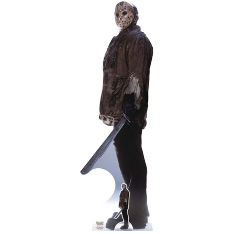 Figurine en carton Jason Voorhees - film d'horreur Vendredi 13 - Haut 195 cm (1/5)