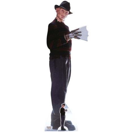 Figurine en carton Freddy Kreuger - Le gant de Freddy horreur - Haut 183 cm (1/5)