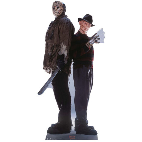 Figurine en carton Freddy Kreuger et Jason Voorhees film d'horreur - Haut 195 cm (1/5)