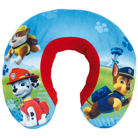 Coussin tour de cou Pat'patrouille en peluche douce de voyage 19cm (1/5)
