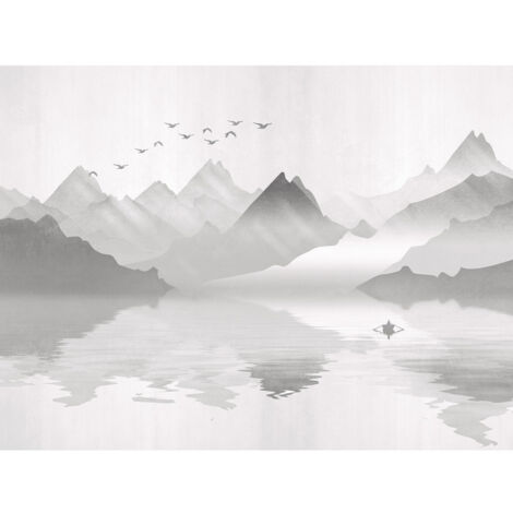 Poster Thème Montagne Brumeuse -Misty Mountain - 360 x 270 cm (1/3)