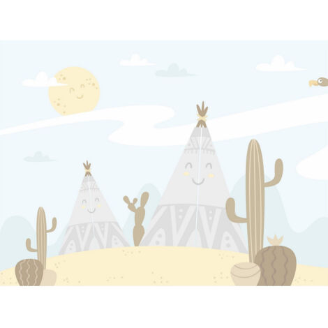 Poster Thème Happy Village - 360 x 270 cm (1/3)
