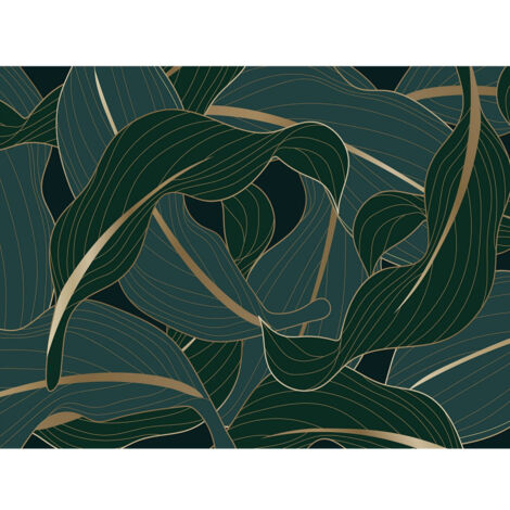 Poster Thème Night Leaves - 360 x 270 cm (1/3)