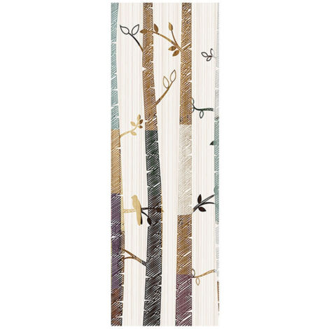 Poster Thème dessin de tronc d'arbre - 90 x 270 cm (1/3)