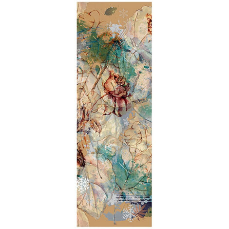 Poster Thème fleurs abstrait - 90 x 270 cm (1/3)