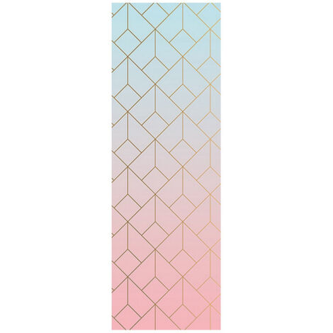 Poster Thème degradé de rose et bleu- 90 x 270 cm (1/3)