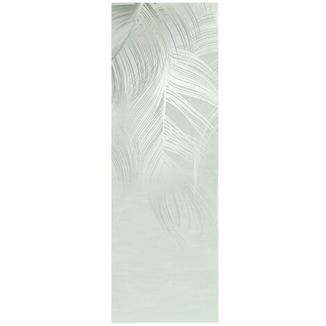 Poster Thème Plume Verte - 90 x 270 cm (1/3)
