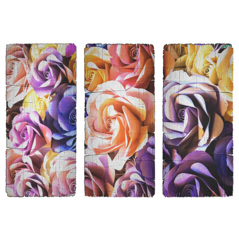 Sticker Motifs fleurs rose - 1 planche 42,5 x 65 cm (1/5)