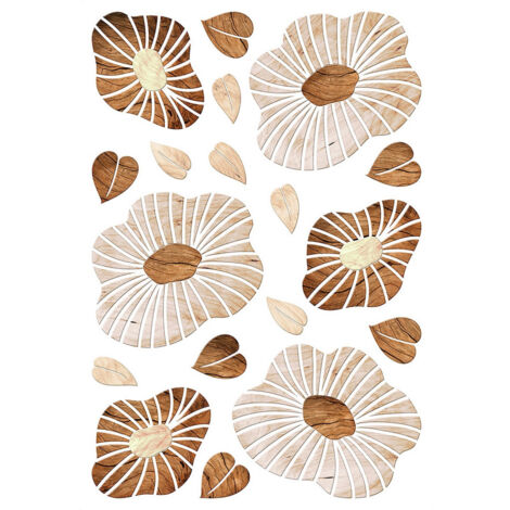 Sticker Blossom Wood - 1 planche 42,5 x 65 cm (1/5)