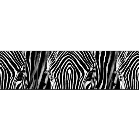 Frise auto-collante Zebra - 1 rouleau de 14 cm x 500 cm