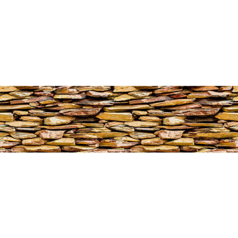 Frise auto-collante Pierres jaunes - 1 rouleau de 14 cm x 500 cm (1/3)