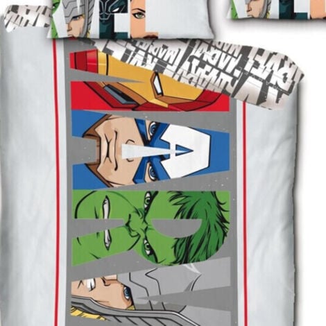 Parure de lit simple Avengers -Marvel- - 140 cm x 200 cm