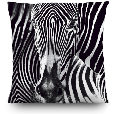 Coussin zébré - 45 cm x 45 cm (1/5)