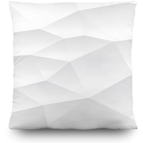 Coussin blanc créatif - 45 cm x 45 cm (1/5)