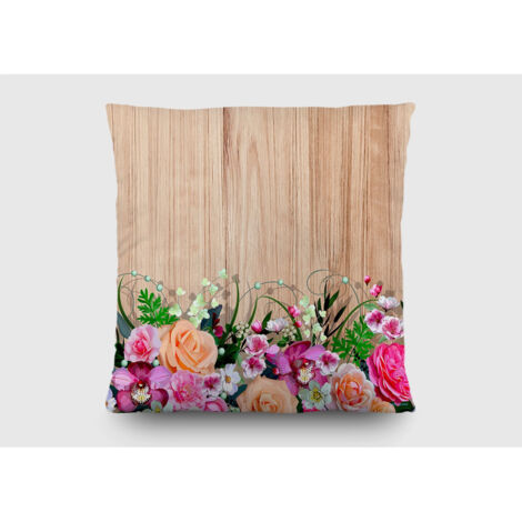 Coussin a motif a fleurs dessous - 45 cm x 45 cm (1/5)