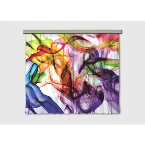 Rideaux tache de peinture - 2 pièces - L180 cm x H 160cm (1/4)