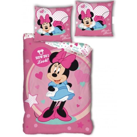 Parure de lit simple- Minnie -How do i look- - 140 cm x 200 cm