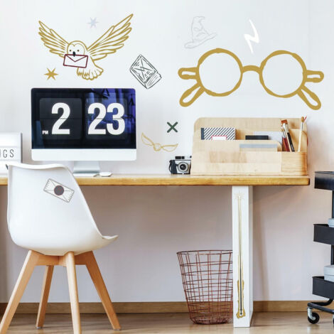 Autocollants Muraux Harry Potter - Maisons De Poudlard (Gryffondor, Serpentard...) - Déco Chambre Fan