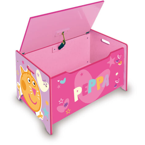 FUN HOUSE PEPPA PIG Coffre à Jouets Pliable 55,5 X 34,5 X 34 Cm - Rouge
