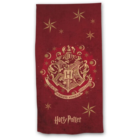 Serviette de plage Harry Potter - Blason Poudlard - 70 x 140 cm (1/3)