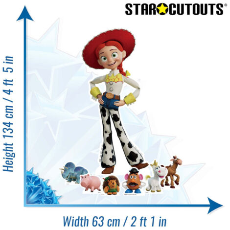 Figurine en carton Toy Story Jessie et Six Mini Figurines - Hauteur 134 cm