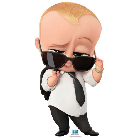 Figurine en carton figurine en carton Baby boss lunettes de soleil veste sur l'epaule - Haut 90 cm