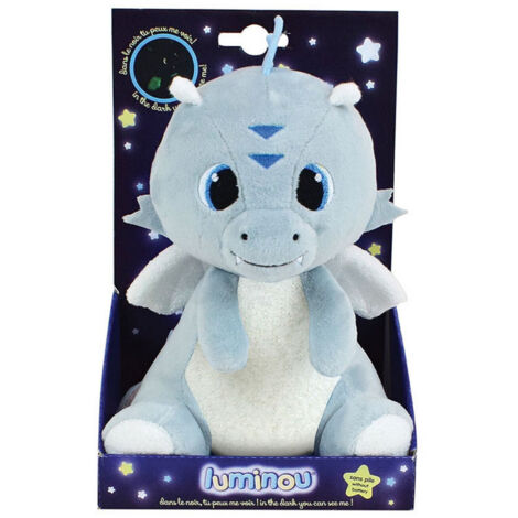 Luminou leon le dragon peluche lumineuse naturelle fonctionne sans pile et 21 cm (1/5)