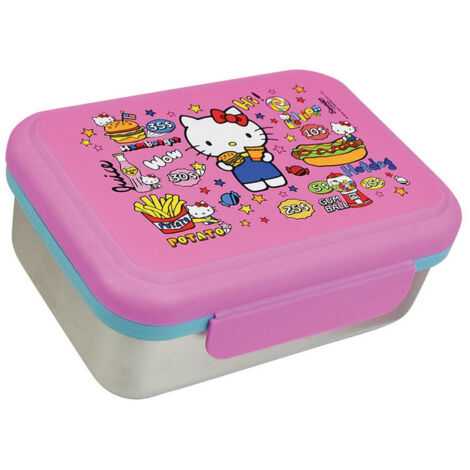 Hello Kitty Retro Food Boite Gouter Inox (1/4)